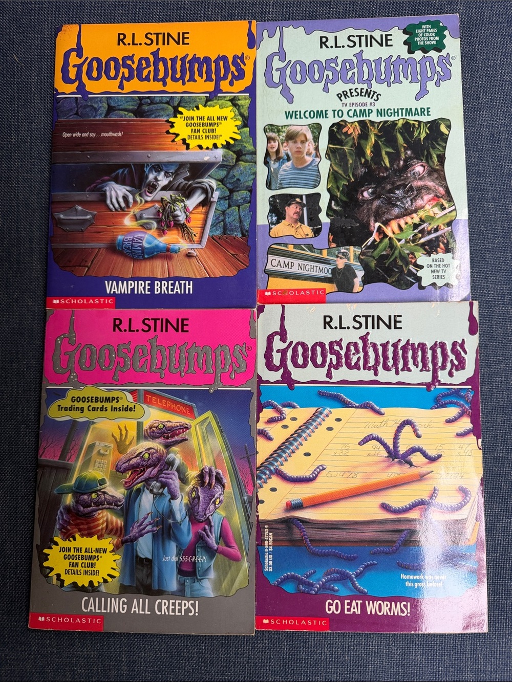 R.L. Stine Goosebumps Book Set of 4